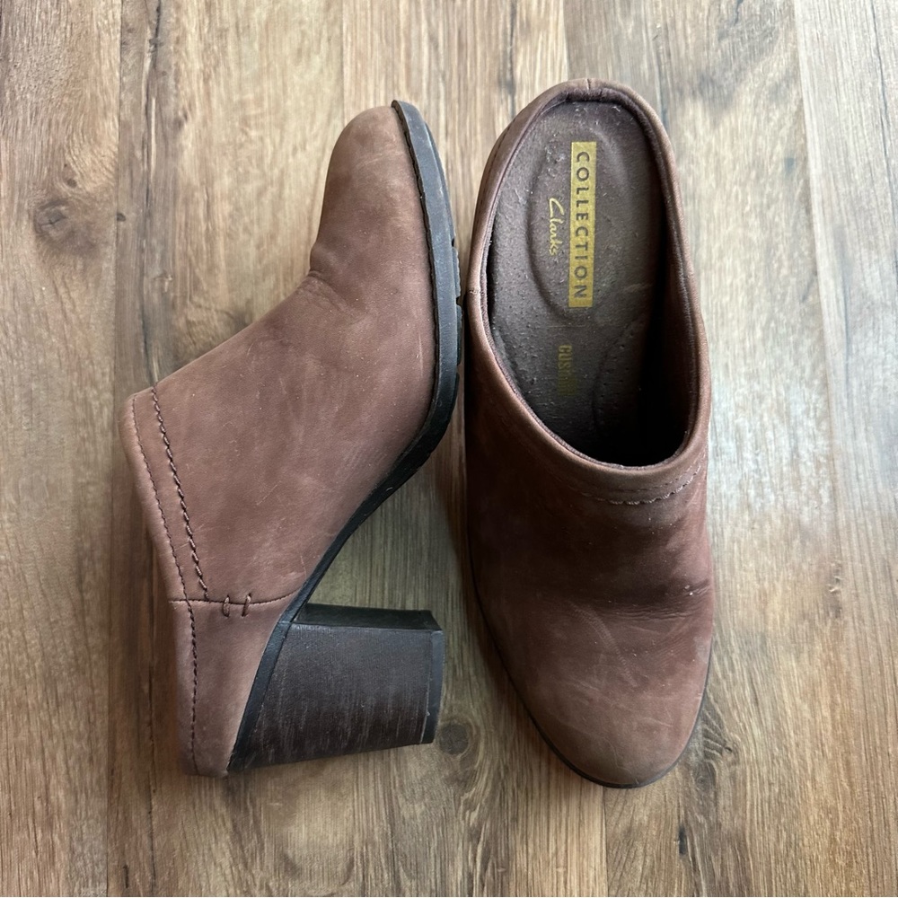 Clarks Heeled Mules